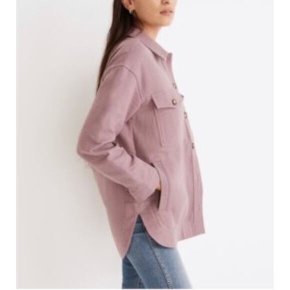 NWOT Madewell Purple Waffleback Branner Shirt-Jacket Size  XS - Picture 1 of 5